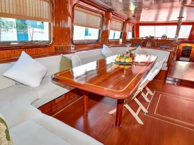 Ekmar Yachting S Dogu Gulet Yacht Formal Dining Saloon Front View 400x300