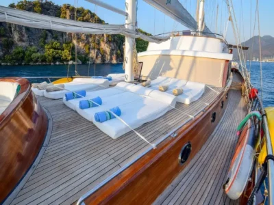 Ekmar Yachting S Dogu Gulet Yacht Sun Deck With Water Toys View 400x300